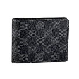 louis vuitton black checkered wallet.